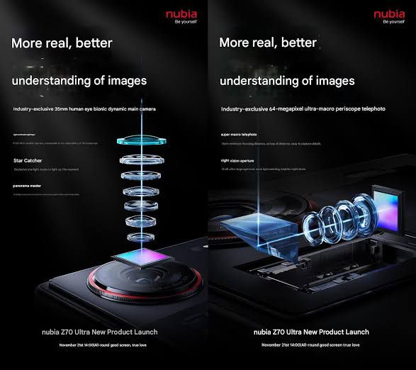 Nubia Z70 Ultra: Camera Details Revealed Ahead of Launch